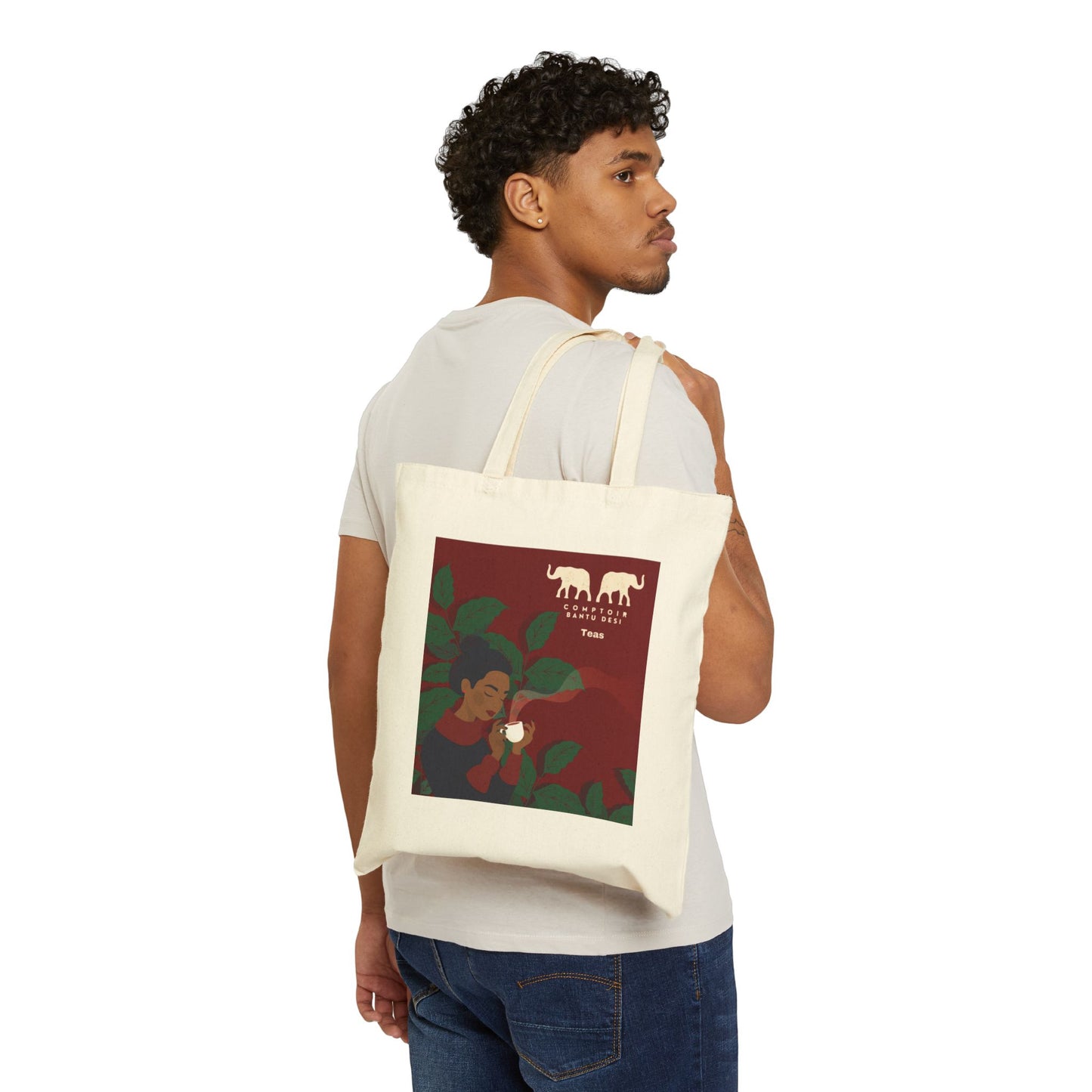 Comptoir BantuDesi Tote Bag Burgundy