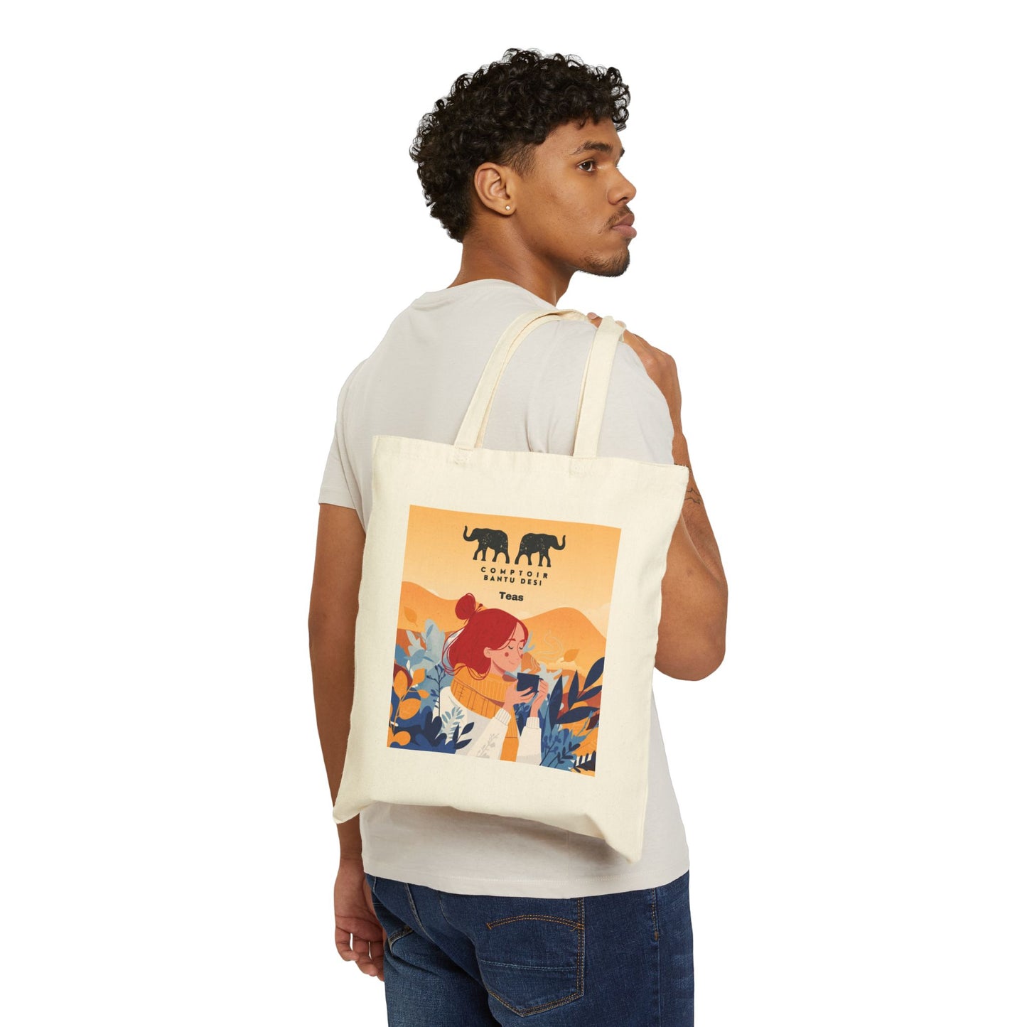Comptoir BantuDesi Tote Bag Tangerine