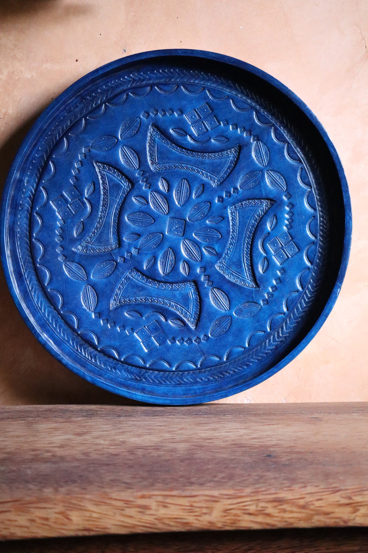 Heritage Leather Round Tea Tray - Limited Edition