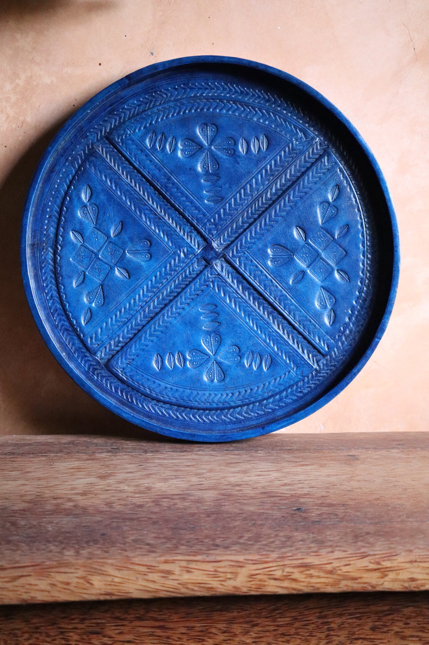 Heritage Leather Round Tea Tray - Limited Edition