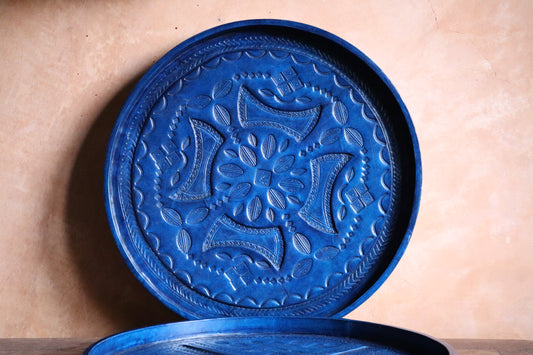 Heritage Leather Round Tea Tray - Limited Edition